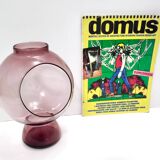 Postmodern Old Rose Murano Glass Vase with a Hole, Italy