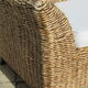 Bench in braided banana leaves