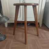 Natural wooden stool around year 60-70