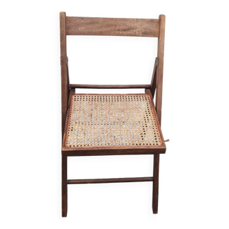 Chaise pliante cannage