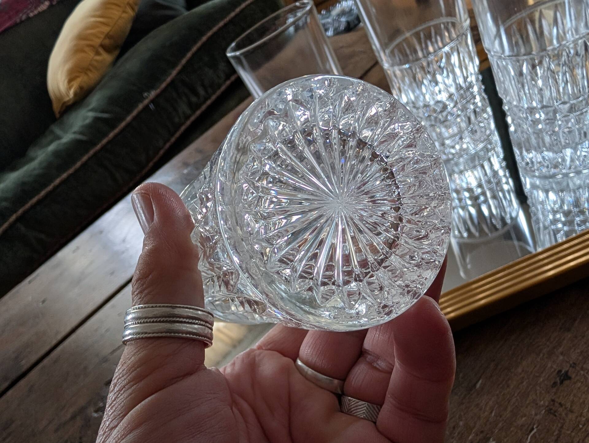 Set of four long drink glasses – 1970s