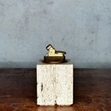 Travertine table lighter