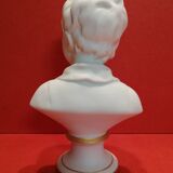 Small bust young boy in biscuit Tharaud Limoges