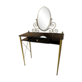Coiffeuse vintage en verre