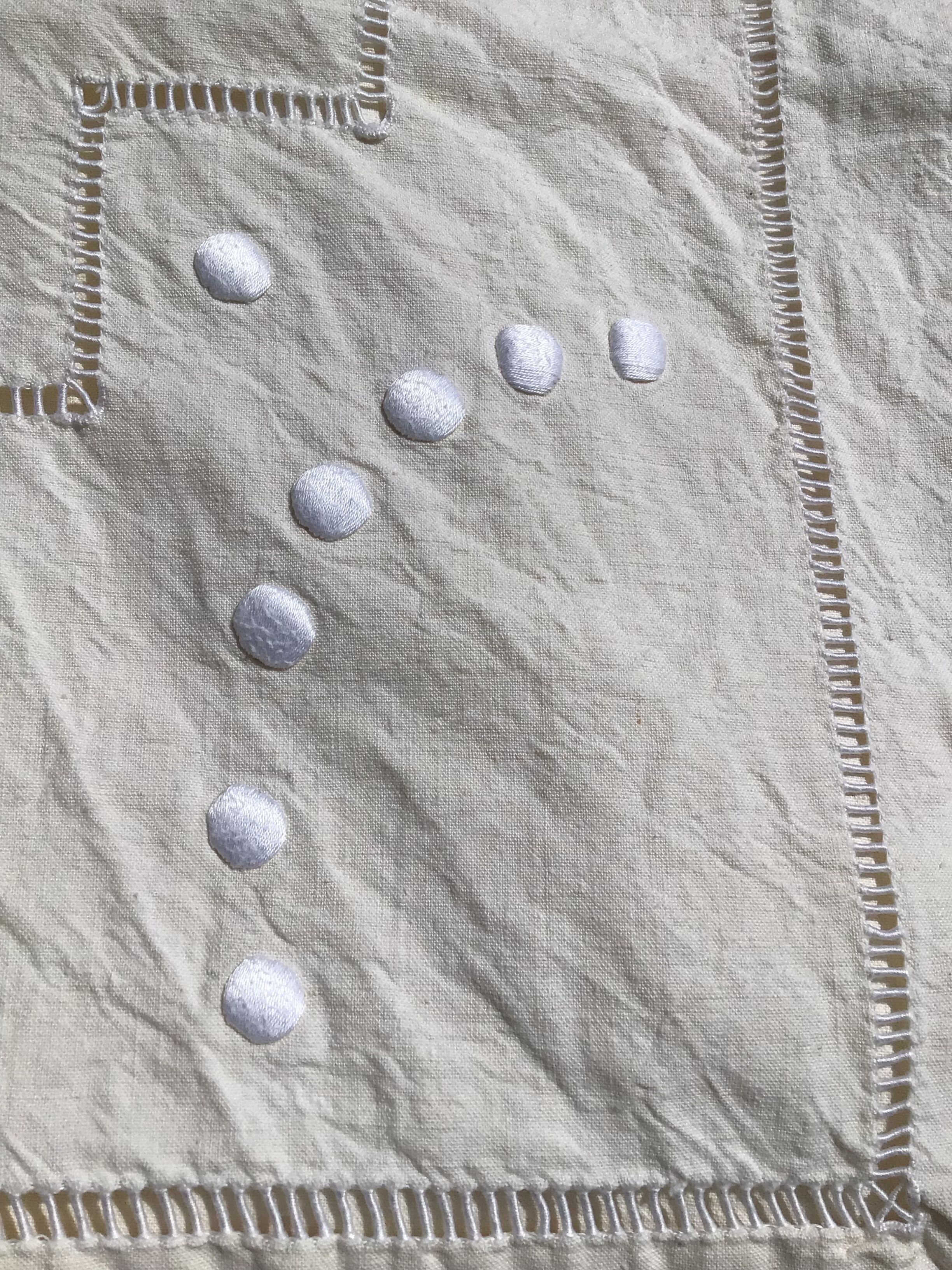 Sheet nine mestizo embroidered BO pastilles day scale niches