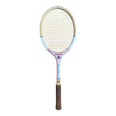 Vintage wooden tennis racket gauthier france team