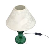 Malachite glass table lamp, Czechoslovakia, 1960s | Vintage MCM