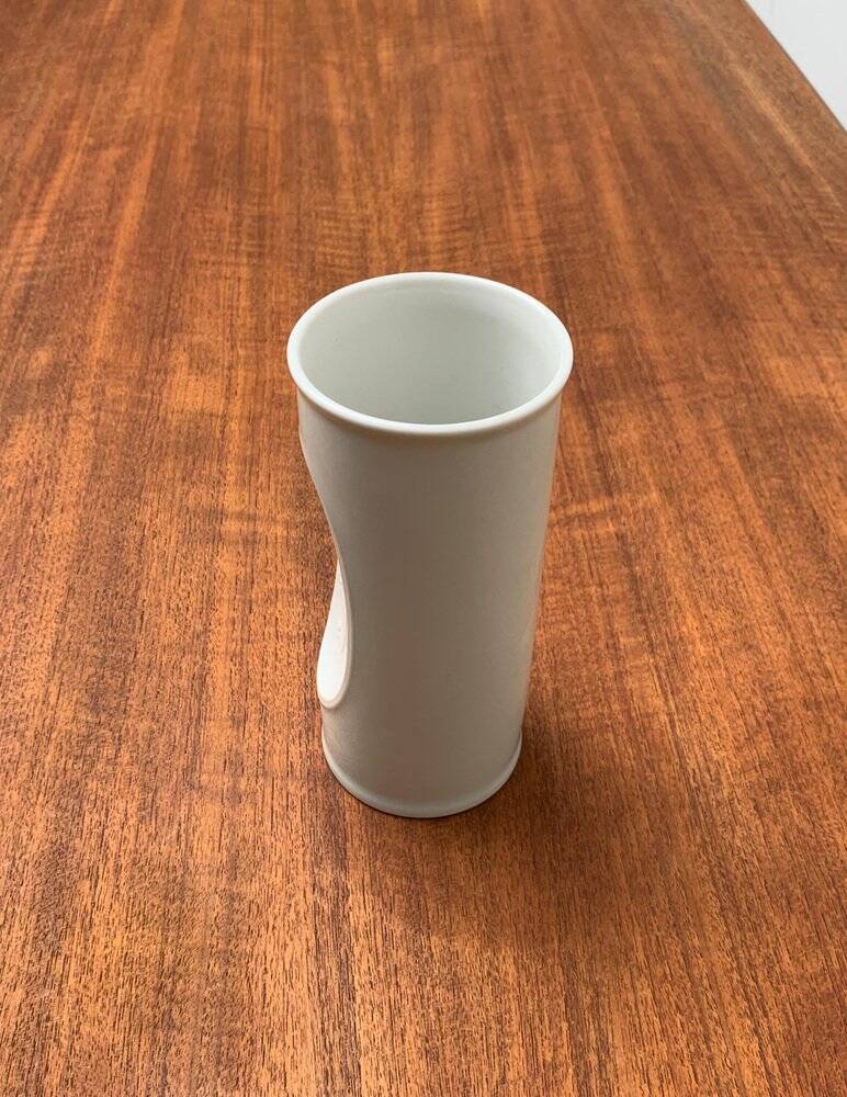 White porcelain vase from mid-century by Bjørn Wiinblad for Rosenthal.