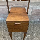 Polished art vintage scandinavian deco sewing box