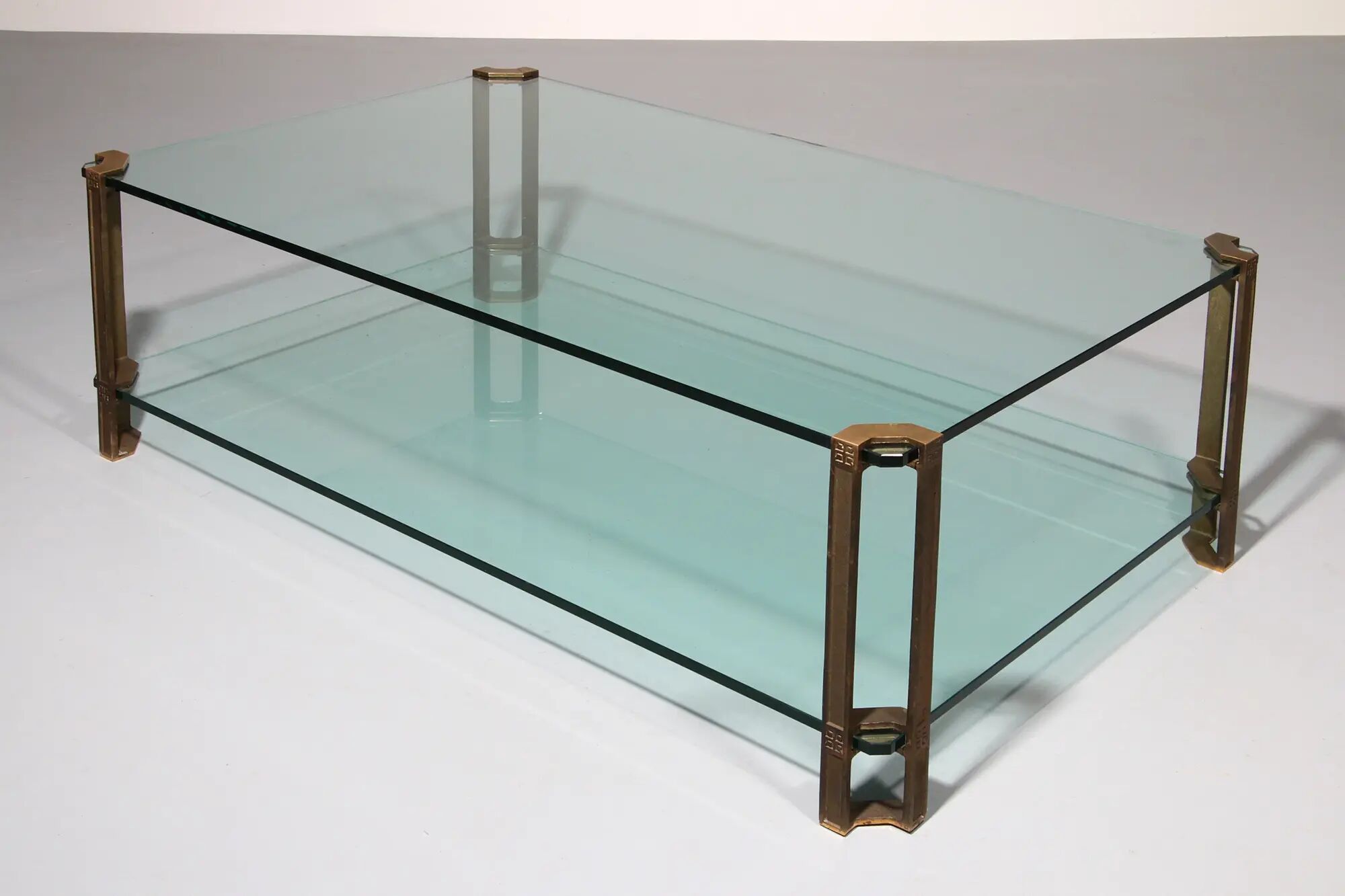 Glass coffee table by Peter Ghyczy, model T24 (120x80x45)