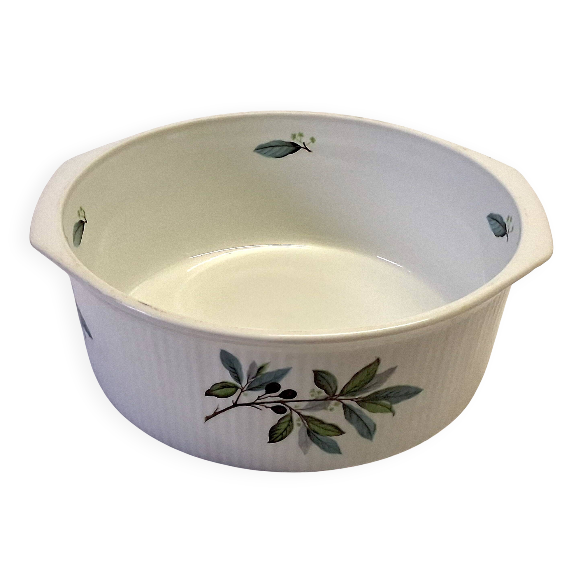 Very pretty Digoin Sarreguemines soufflé dish in very good condition