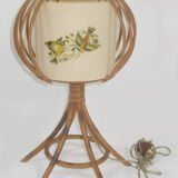 Rattan table lamp