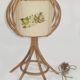 Lampe de table en rotin