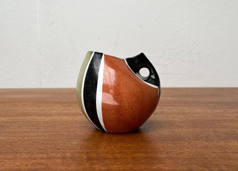 German ceramic vase from the mid-century by Krösselbach Keramik, 1960s.