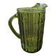 Mid-century glass pitcher attributed to Luminarc Bamboo.