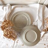 Speckled stoneware plate