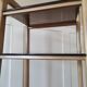 Scandinavian shelf in wood and plexiglass 70s