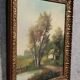 Henri catrou 19th century: oil on canvas lake landscape napoleon iii period