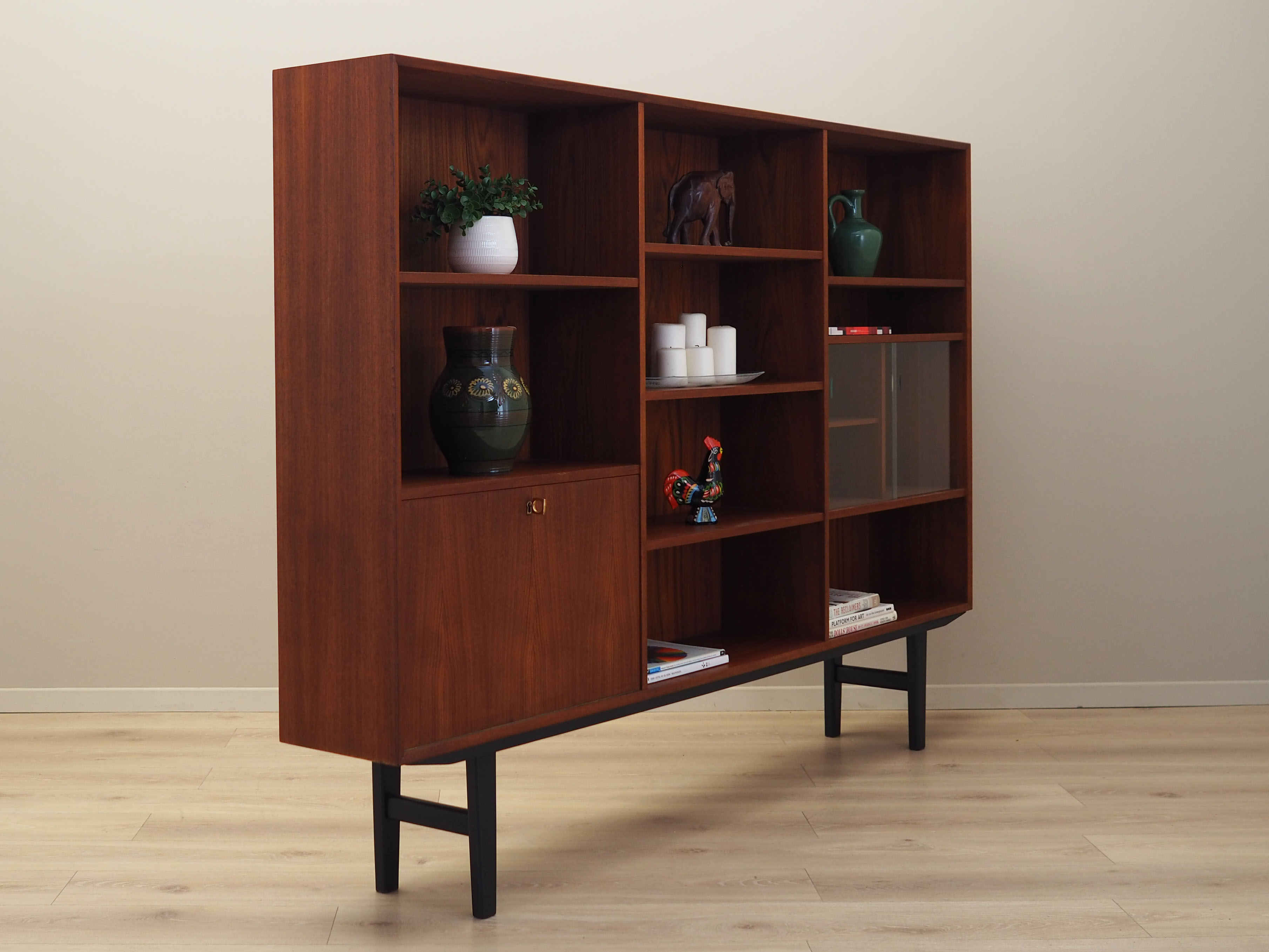 Teak bookcase, Danish design, 1970s, production: Denmark