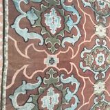 Tapis ancien aubusson 19eme tissé main  208x306 cm