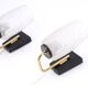 Pair of gold and black metal sconces, 50s