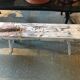 White patinated bench
