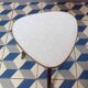 Table porte plante vintag en formica blanc
