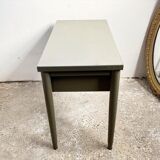Bureau métal vintage kaki