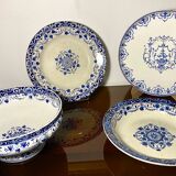 4 Assorted plates from Longwy and Moustiers