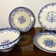 4 Assortie plates from Longwy et Moustiers