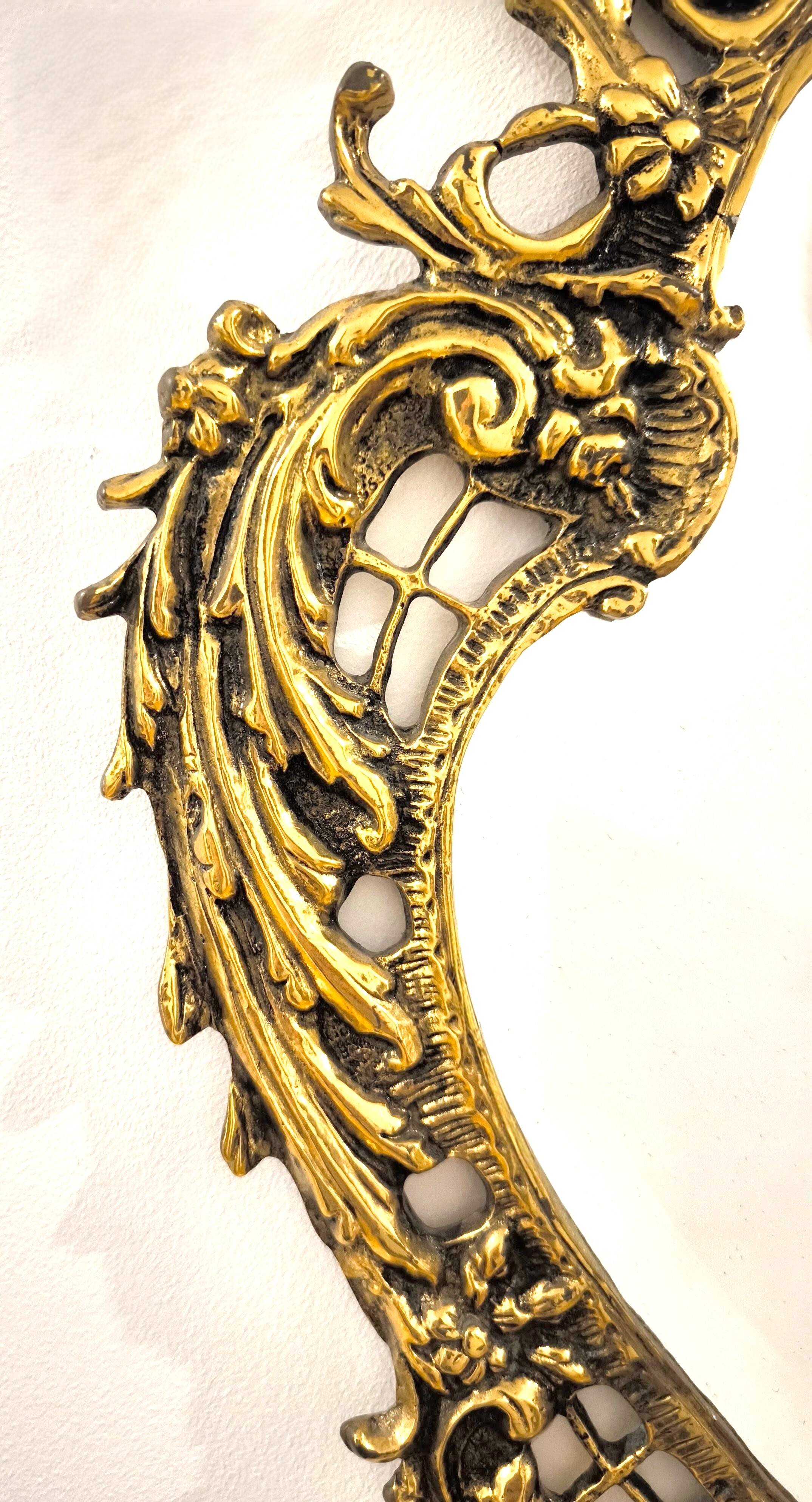 Rococo Bronze Mirror Louis XV Style