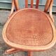 Vintage wooden antique office chair