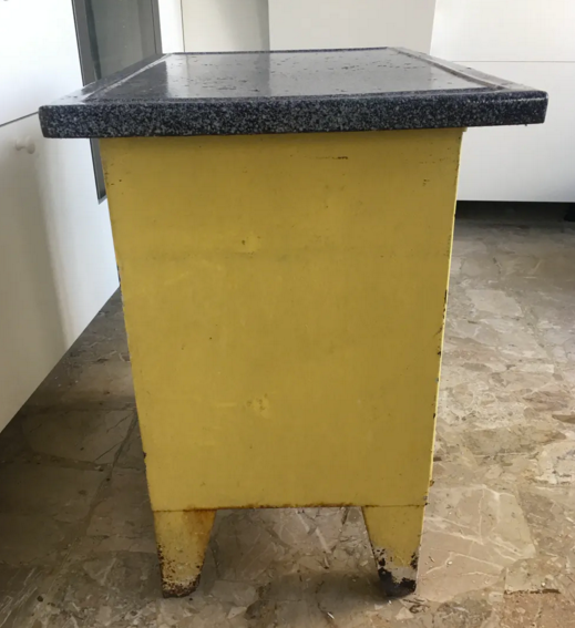 1950s enamelled metal kitchen furniture
