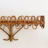Rattan wall shelf, Italy 60