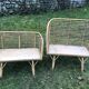 Bamboo rattan benches for kids vintage 60s