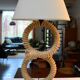 Lampe en corde vintage