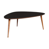 Coffee table wood black tray