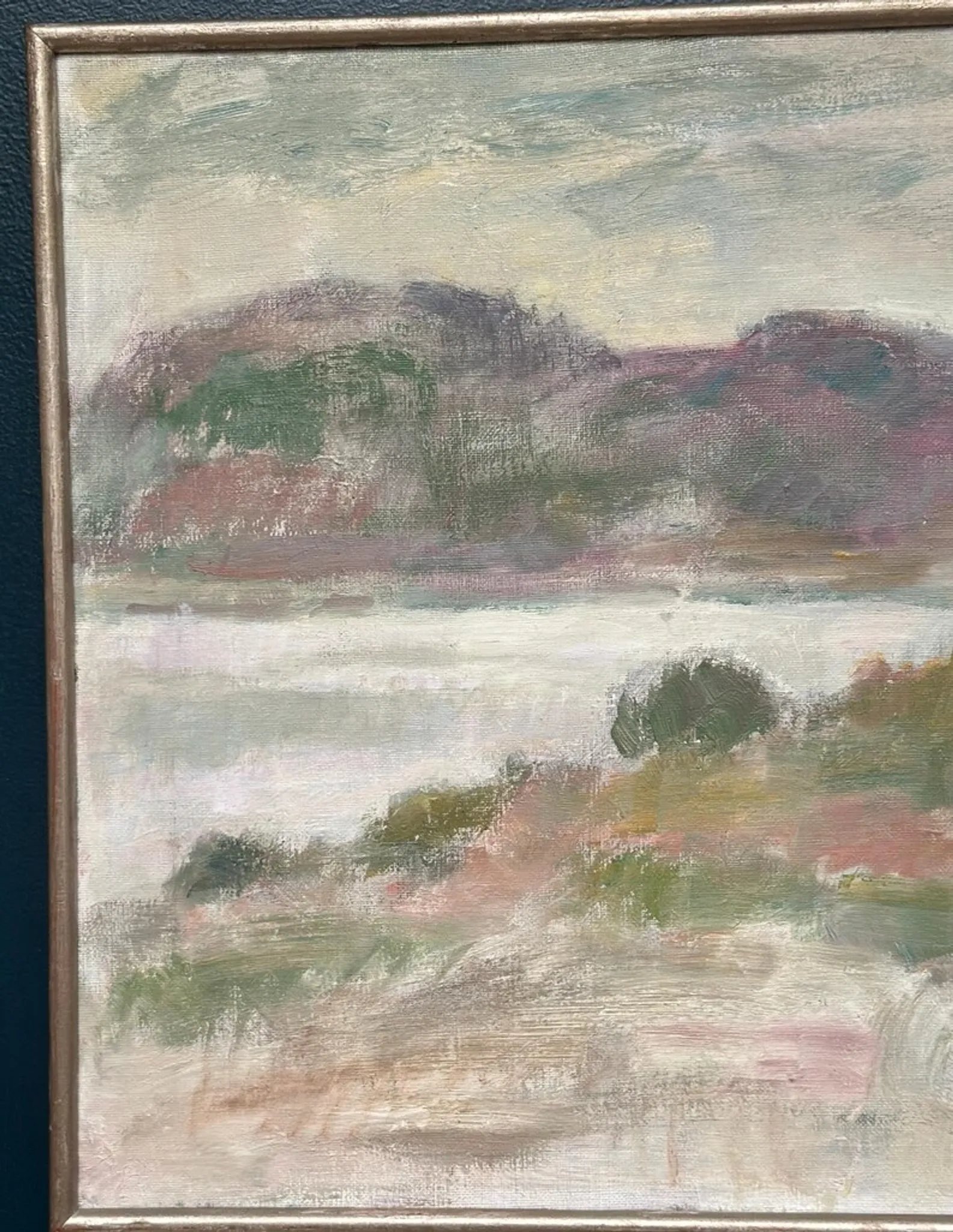 Large Original Swedish Oil on Canvas – "Early Morning" by Gunnel Forssell – Signed – Vintage and Framed – 83 × 50 cm (32.7" × 19.7")