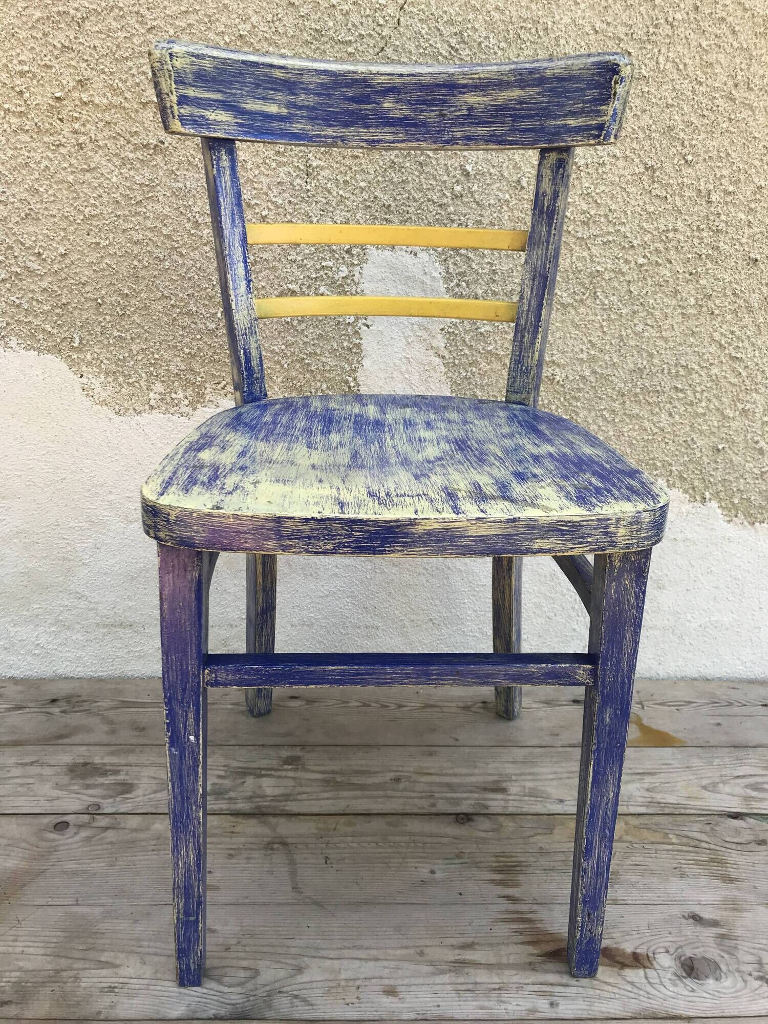 Set of 4 chairs bistro 70s vintage