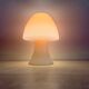 Peil & Putzer pink glass mushroom table lamp, 1970s