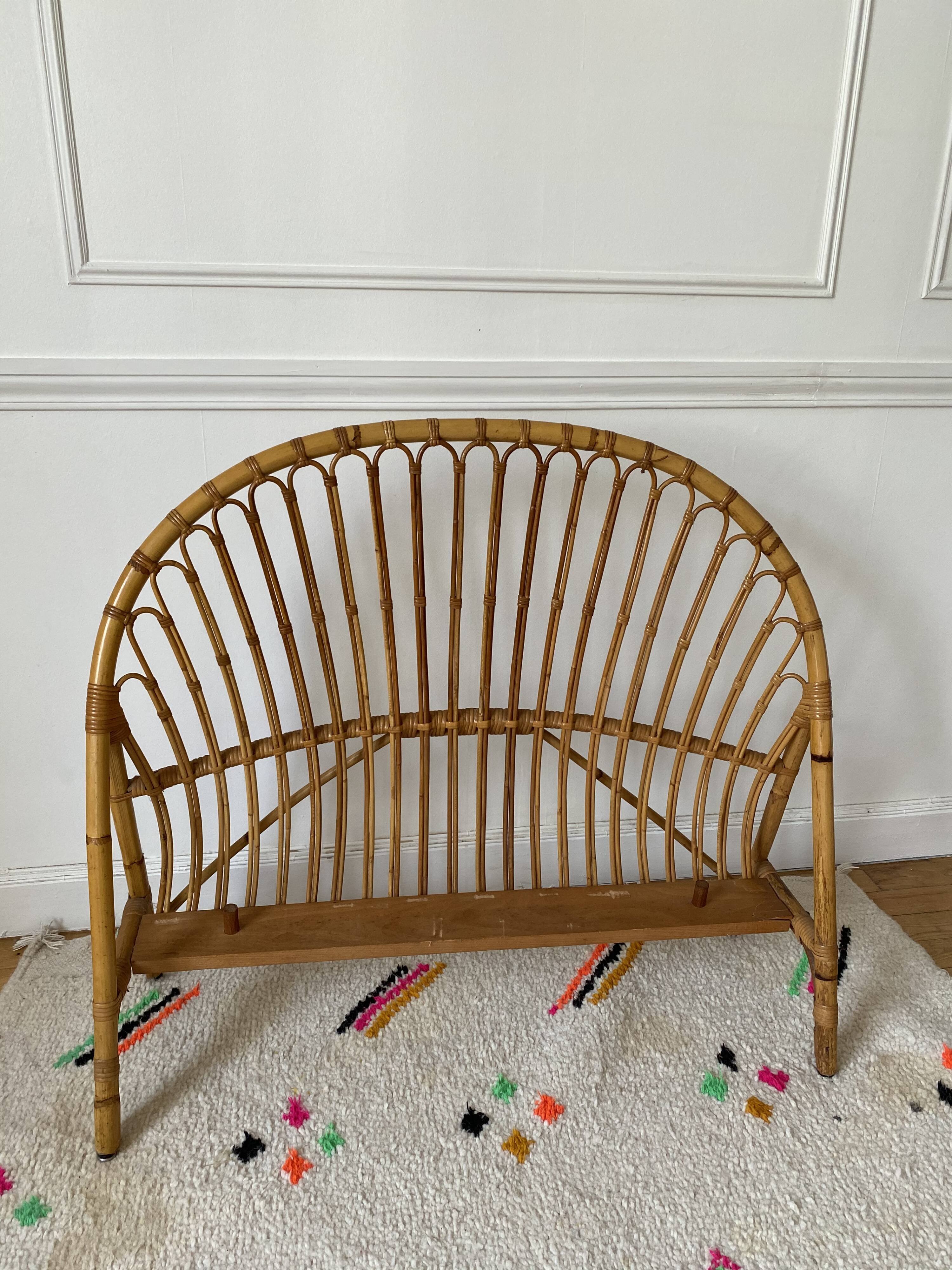 Rattan basket head and foot