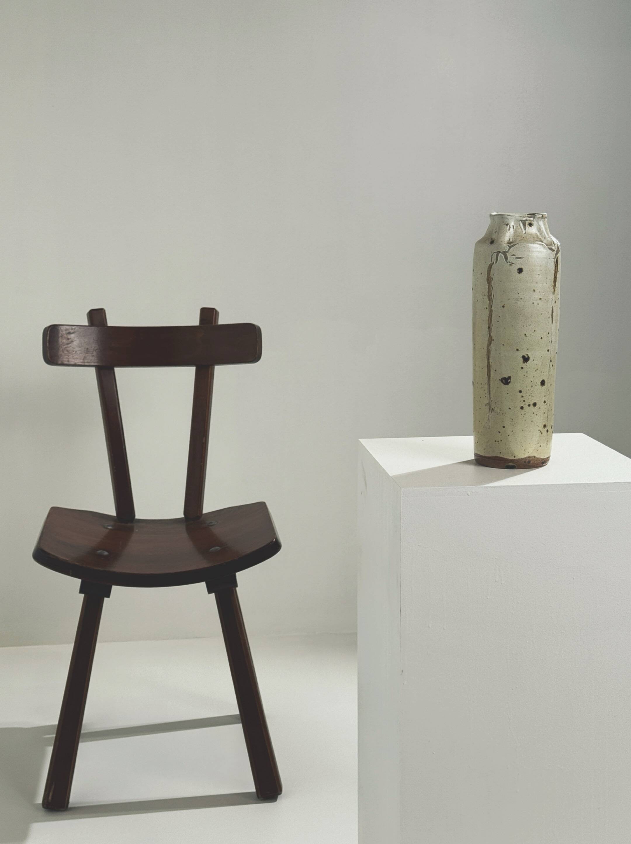 Large stoneware vase, France, 1960