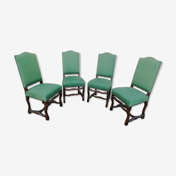 4 Chairs by Louis XIII said (sheep bone)