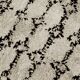 Carpet berbere ecru tribal pattern black 120x170 cm