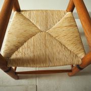 Ancien fauteuil paillé pour enfant