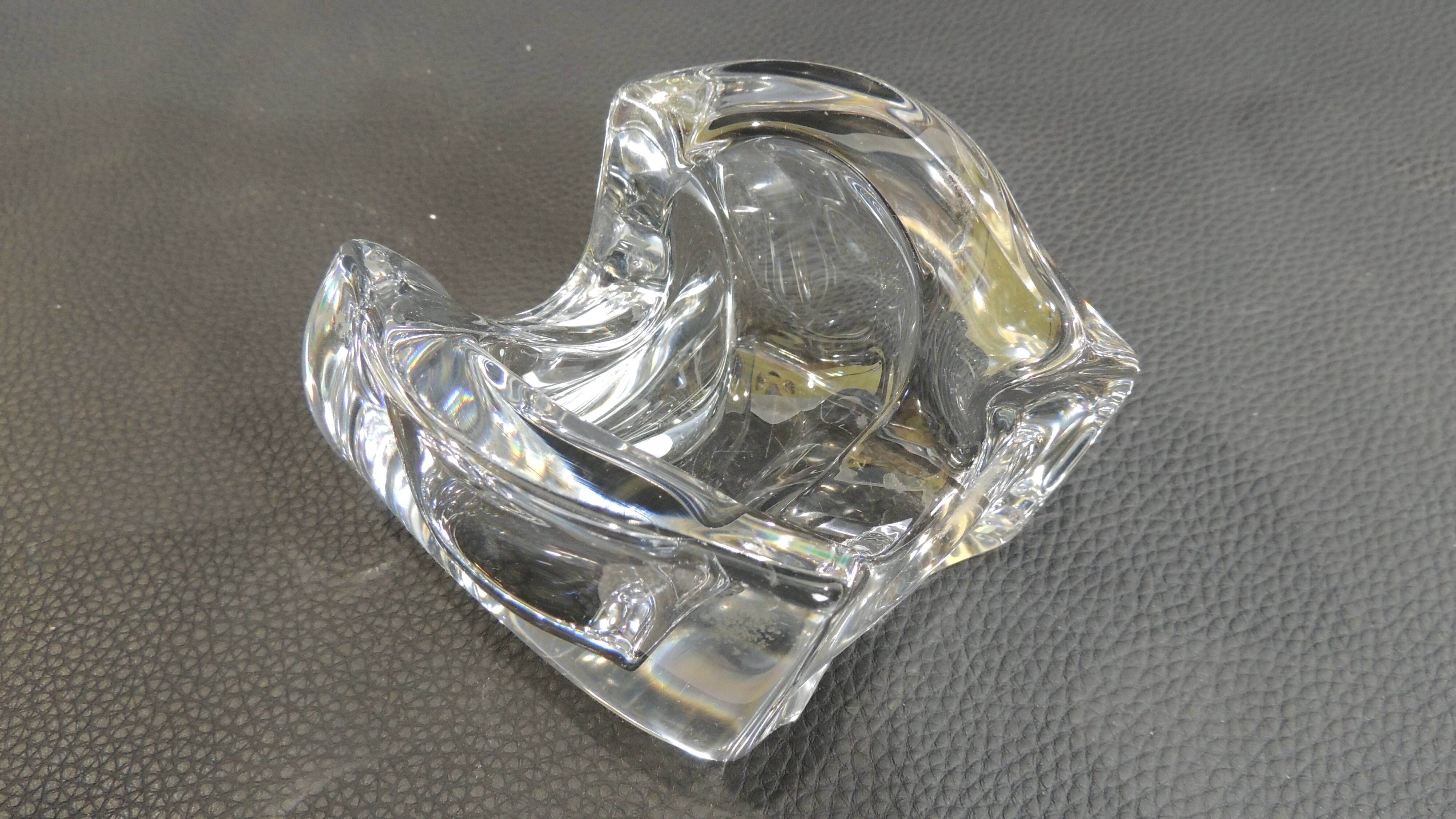 Ashtray Cristal Bayel/empty pocket/vintage