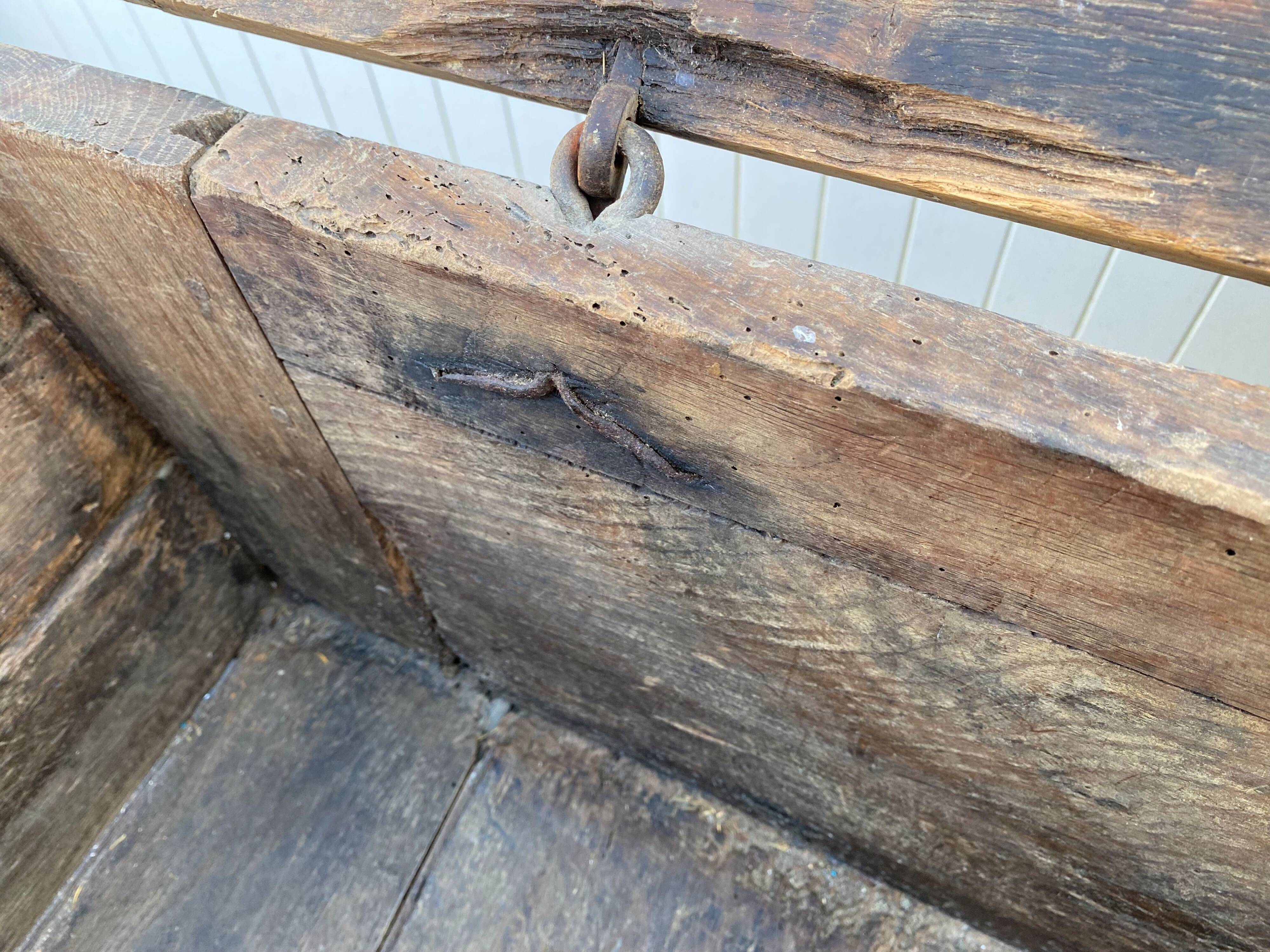 Antique 19th century solid oak hut