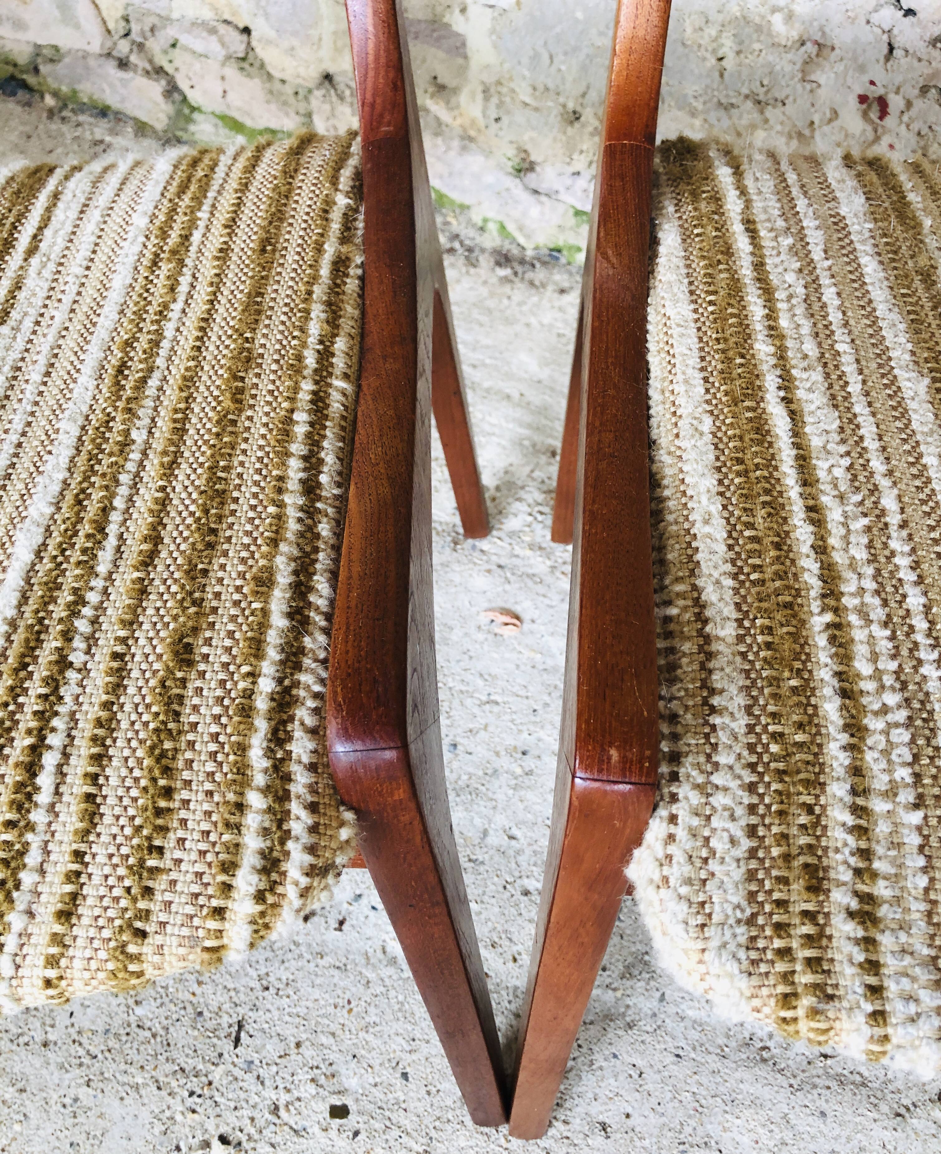Set of 4 vintage teak chairs by R Huber-Co, circa 60's