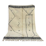 Moroccan rug in natural wool, 250cm x 150cm