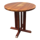 Table haute et ronde bois